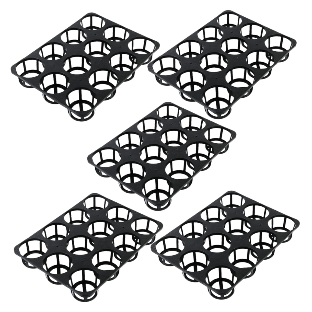 Lot de 5 supports de pots de fleurs et étagères intérieures