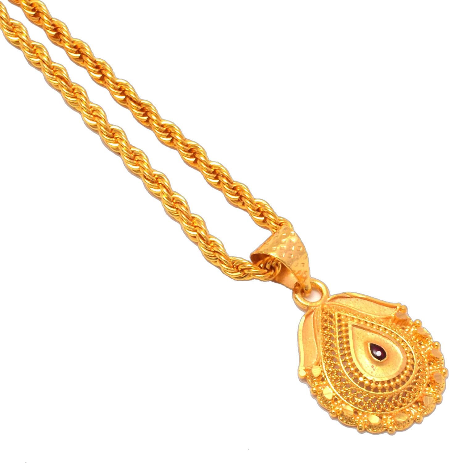 Jewar Mandi Gold Plated Locket/Pendant with Rope/Rassi Chain Daily use for Men, Women & Girls, Boys (B09HMKTXCY) Amazon Price History, Amazon Price Tracker
