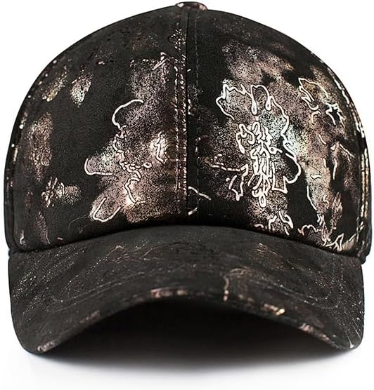 Women Men Hat Elder Warm Leather Cap Father Suede Beret Printing Baseball Hat