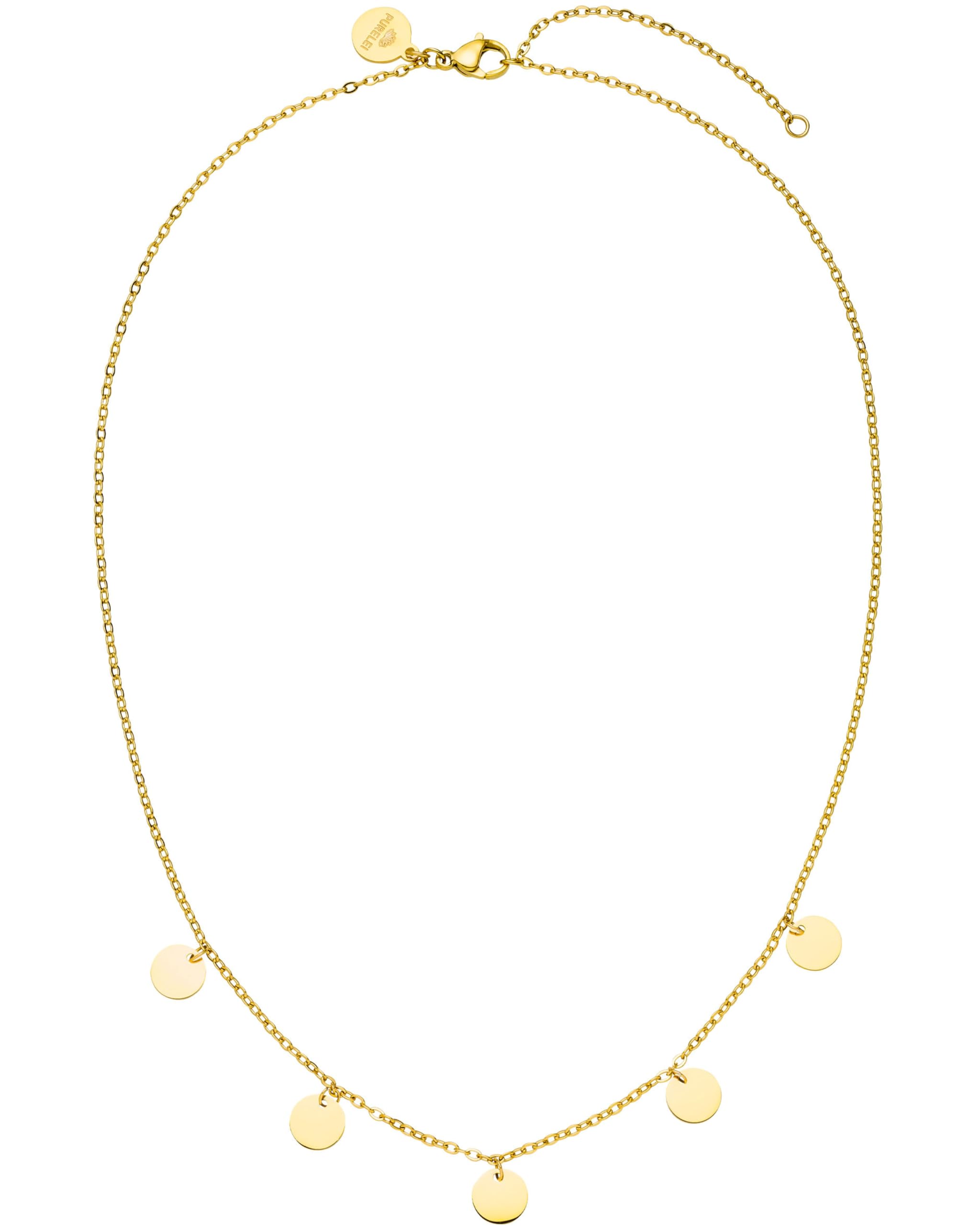 Purelei Kalea Kette Damen – Halskette Damen aus langlebigem Edelstahl – Wasserfeste Kette mit Anhänger – 40-45 cm Länge verstellbar – Halskette für deinen individuellen Look