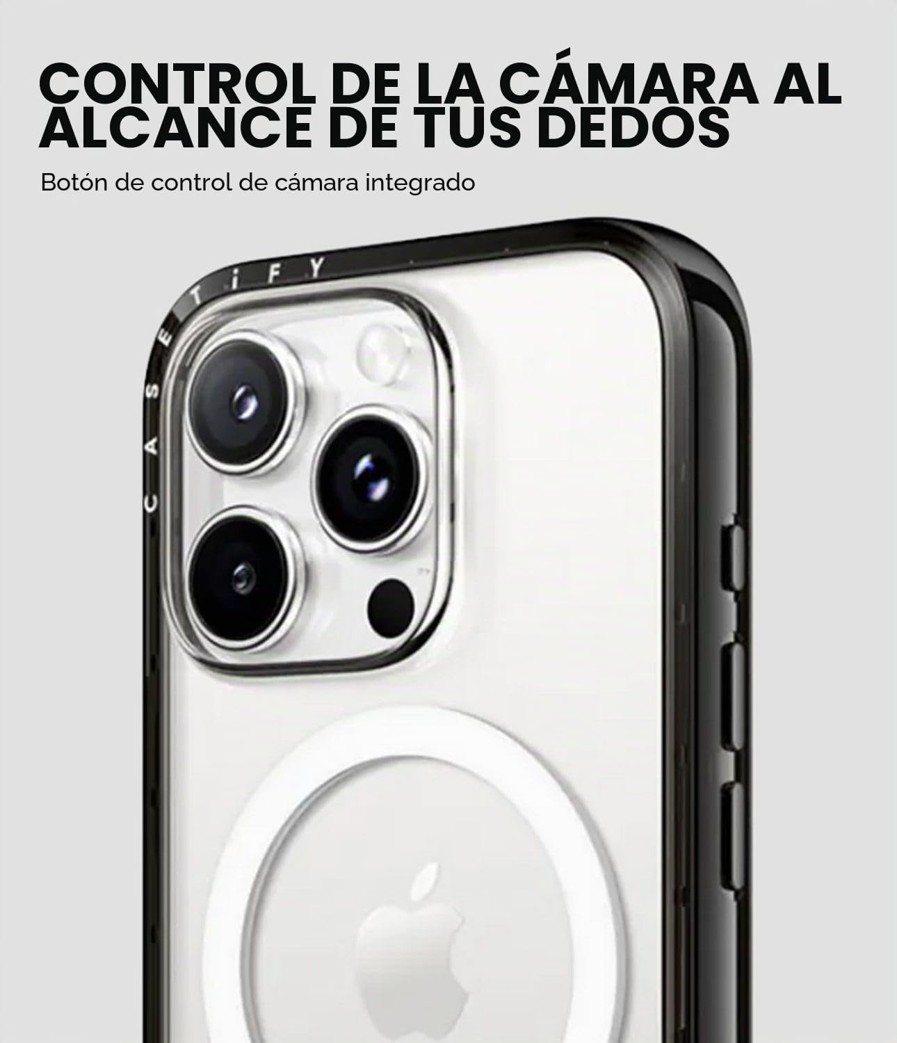 CASETiFY Funda compacta compatible con MagSafe para iPhone 16 Pro Max | Delgada y elegante | 4 pies de protección contra caídas de grado militar | I just want a little snack | Negro