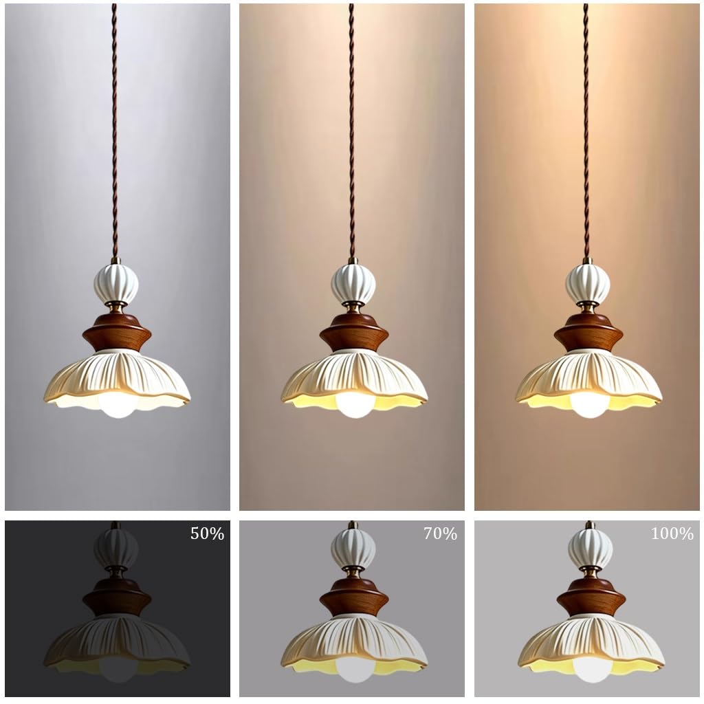 Wisząca lampa nocna w stylu francuskim Wisząca lampa vintage z kutego żelaza Żyrandol dekoracyjny do sypialni Przystosowana do żarówek z gwintem E27 Regulowana wysokość Jadalnia Lada barowa