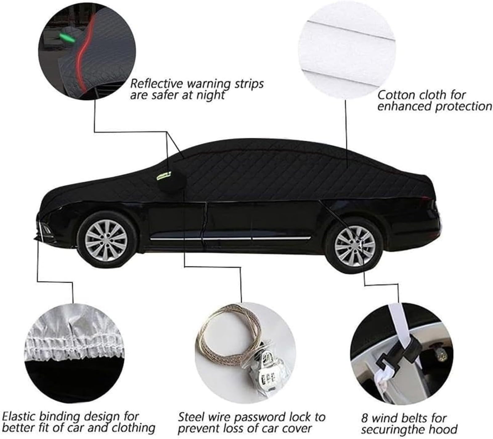 Osłona przeciwgradowa do samochodu Jaguar XK Cabrio X150 2012-2014, samochodowa na zewnątrz, Wodoodporna i oddychająca