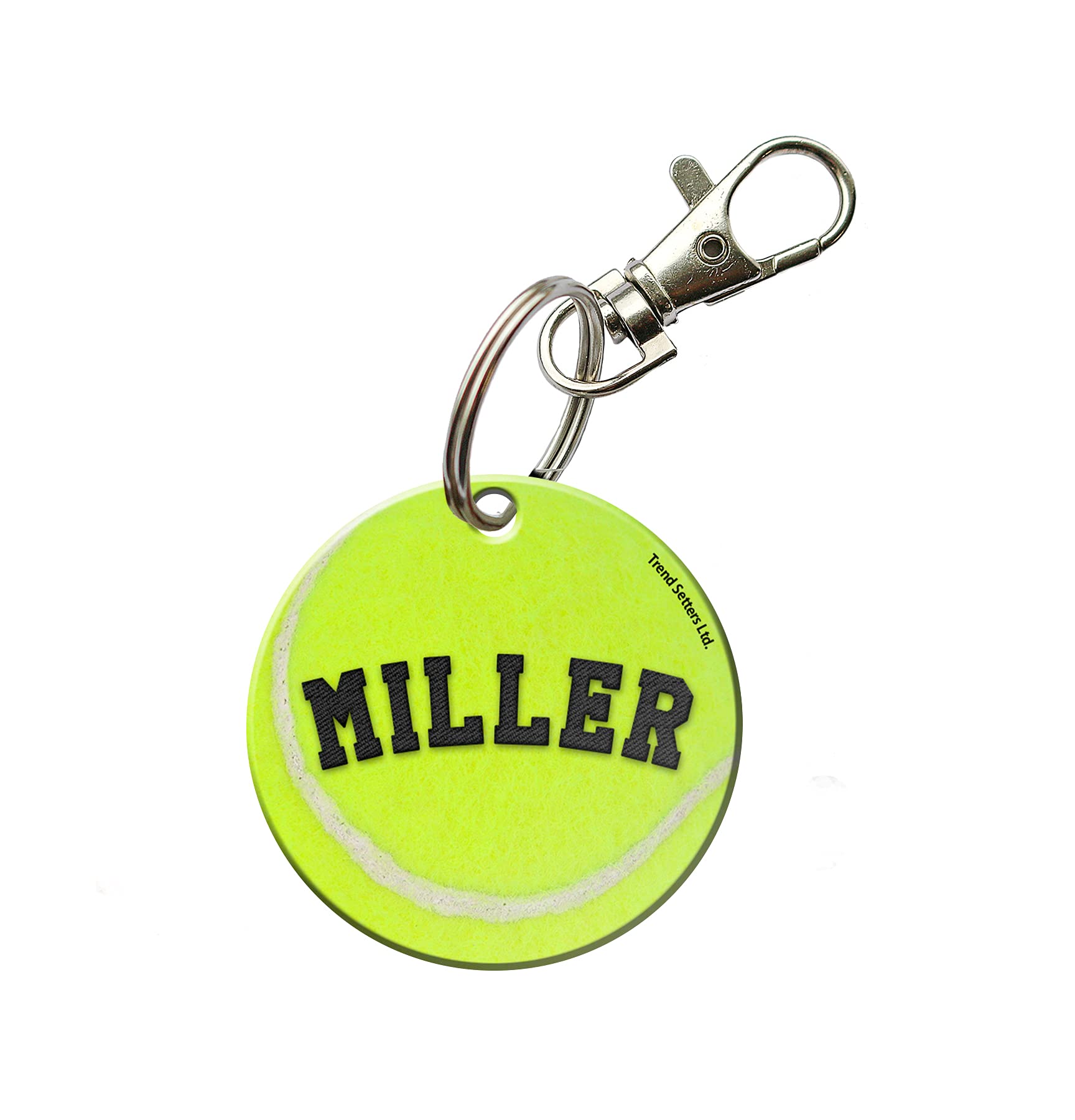Trend Setters Personalized Tennis Ball Keychain - Add Your Name - 2