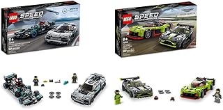 LEGO Speed Champions Mercedes-AMG F1 W12 E Performance & Mercedes-AMG Project One 76909 Building Kit & Speed Champions Aston Martin Valkyrie AMR Pro and Aston Martin Vantage GT3 76910 Building Kit