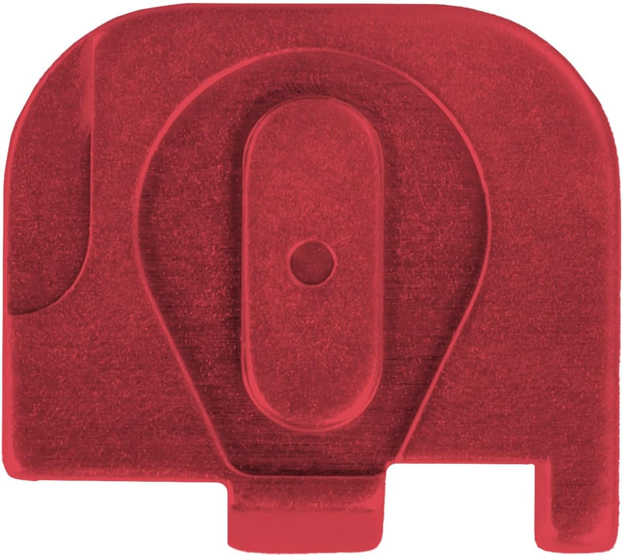 NDZ Performance Slide Cover Back Plate for Glock 43 43X 48 & PSA Dagger Micro – Aluminum Upgrade with Black Engraving – Fire Department Emblem – Red