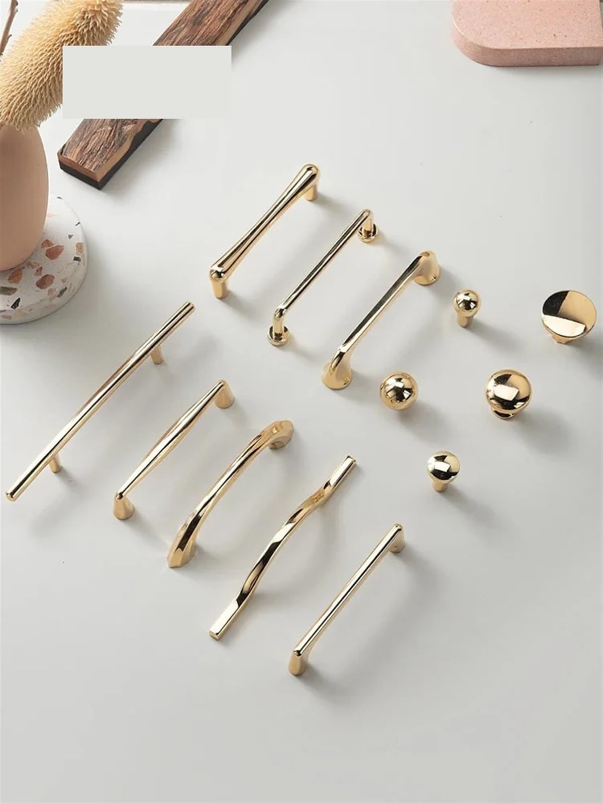 Acldoyyv 6175G-320Mm Modern Polished Gold Cabinet Handle&Knobs Drawer Pulls Cupboard Handles Furniture Hardware For Dresser Kitchen Furniture Pulls 1Pcs (Color : )