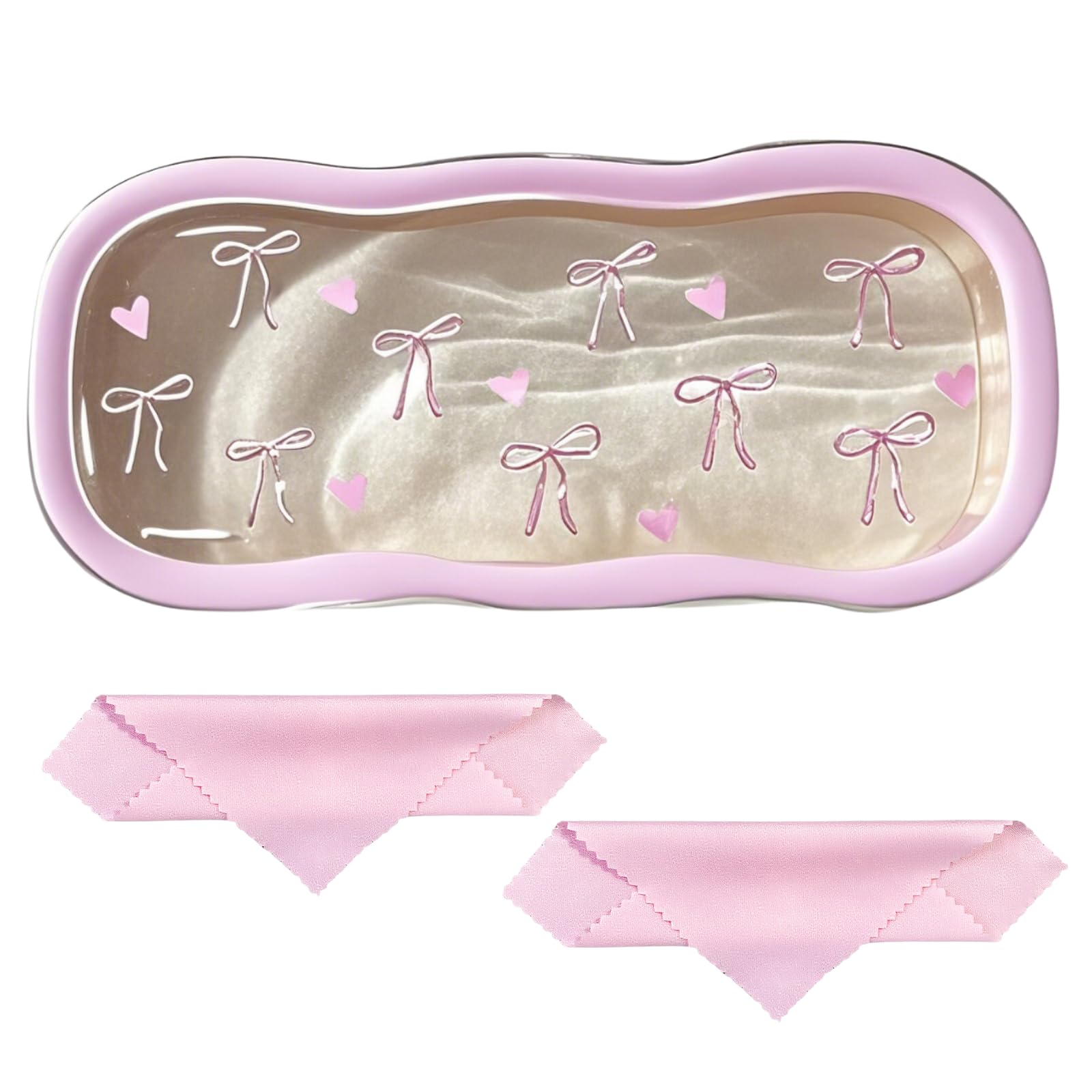 Glasses Case Hard Shell, Clear Eyeglass Case, Cute Holder for Sunglasses and Reading Glasses