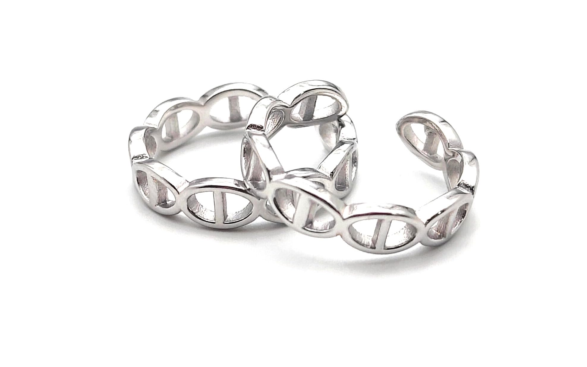 gauri925 White Rhodium Plated 925 Silver Toe Ring for Women | Adjustable & Elegant-picture-10