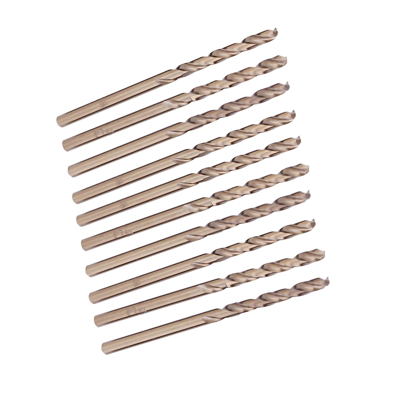 Meccion HSS Kobalt Jobber Boor 10 stuks 2.0mm Twist Boor voor het boren van roestvrij staal en metaal