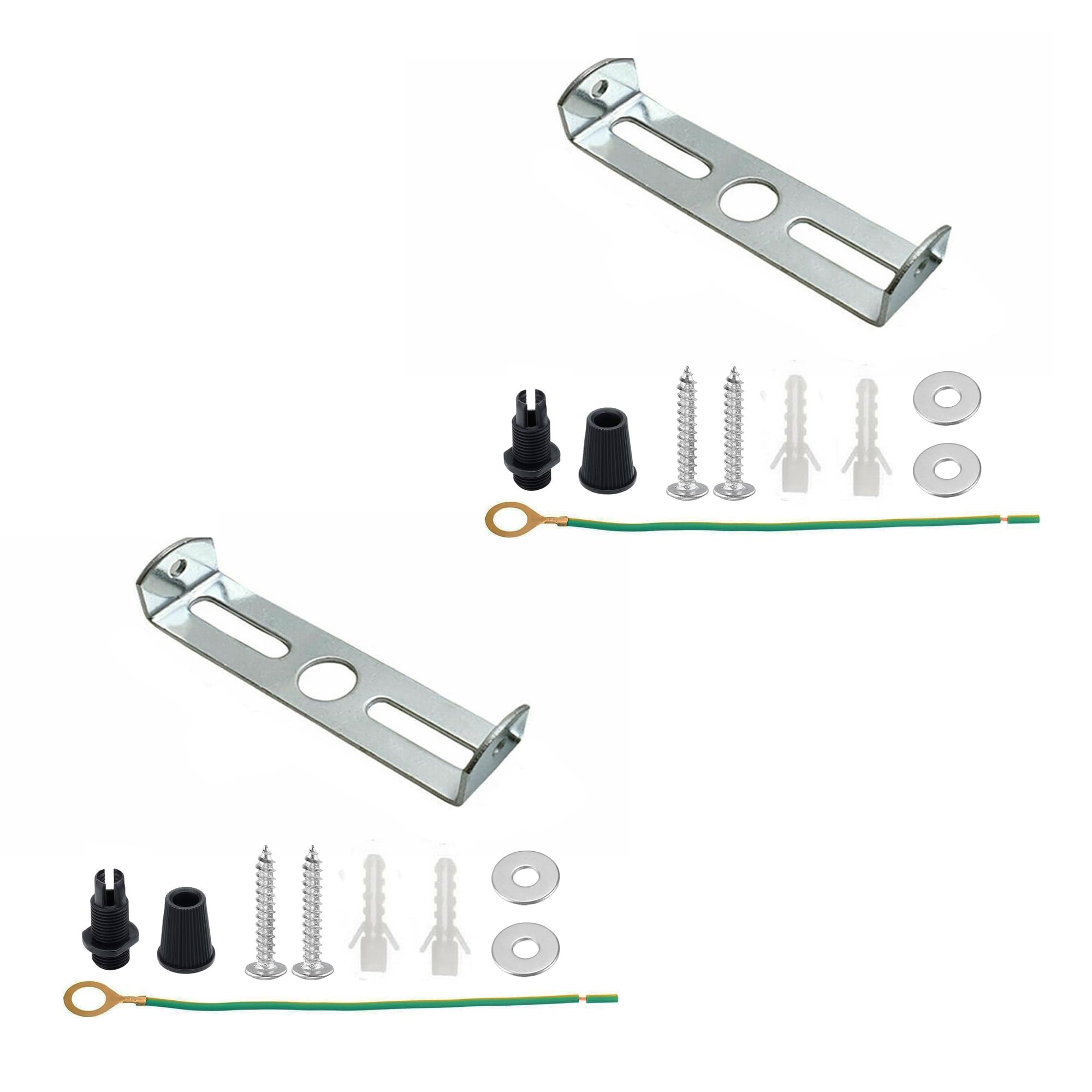 LEDSone 2Pcs Lighting Fixture Ceiling Plate Bracket 60mm Light Fixture Pendant Bracket with Screws Accessories for Home Office Lamp Base