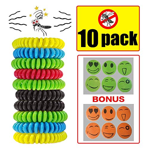 Preisvergleich Produktbild Meiso Mückenschutz-Armband für Erwachsene und Babys, natürlich, frei von Diethyltoluamid, wasserdicht, Insektenschutz bis zu 300 Stunden, inkl. schützende Aufnäher