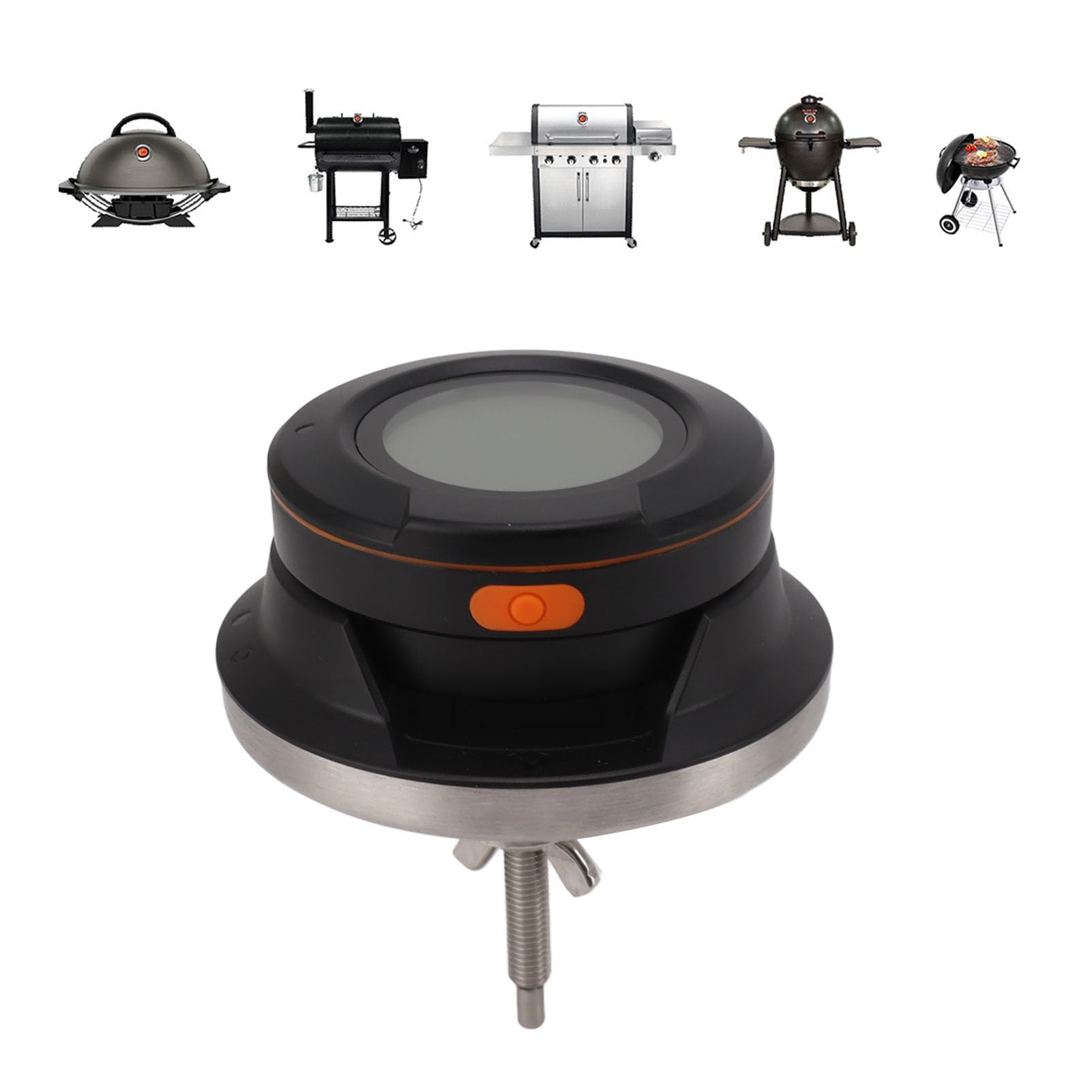 Kabelloses Fleischthermometer, Digitales Kochthermometer mit -App-Alarmmonitor, 0 °C Bis 380 °C für Grill, Smoker, Küche, BBQ (4 Sonden)