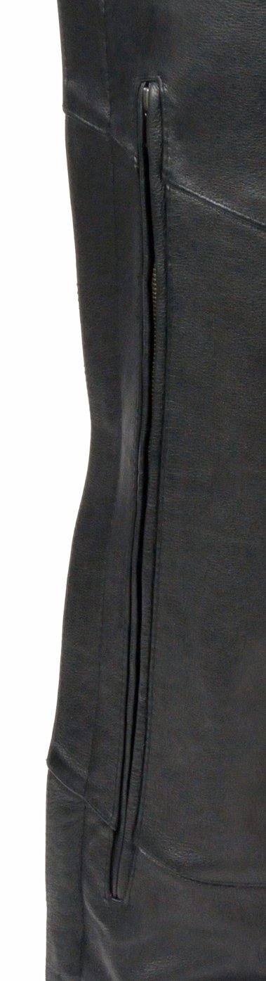 VENTED LEGS CHAPS WITH ELISTICIZE THIGHS XS