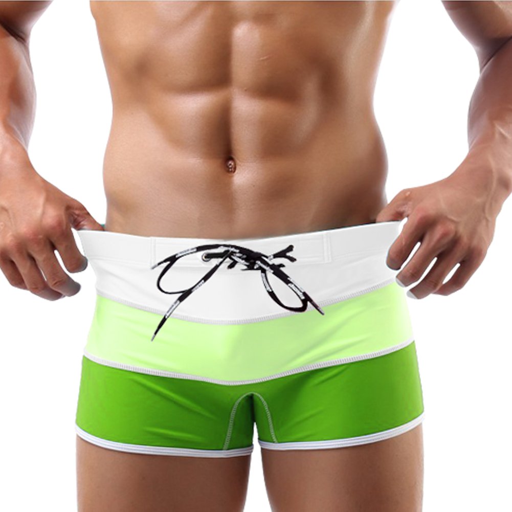 Baleaf Men's Fashion Gradient Color Swimwear