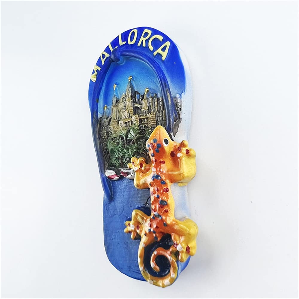 Magnete Frigo 3D Pantofola Marbella Spagna | Souvenir Viaggio In Resina Fatta A Mano | Regalo Turistico Per Decorazione Cucina