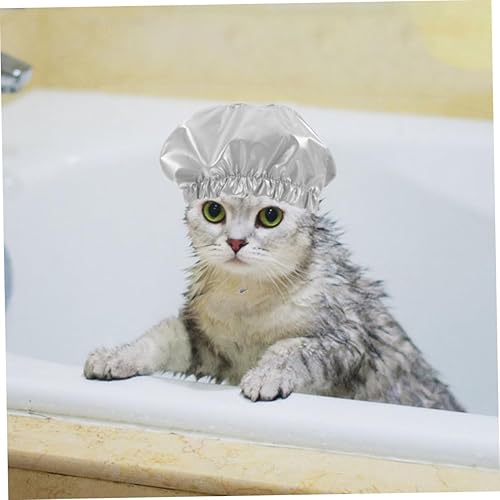 Miniatura 6 de Gorro de ducha para mascotas, gorro de ducha para cachorros, gorro de baño para mascotas, gorro de ducha azul para cachorros, gorro de ducha para
