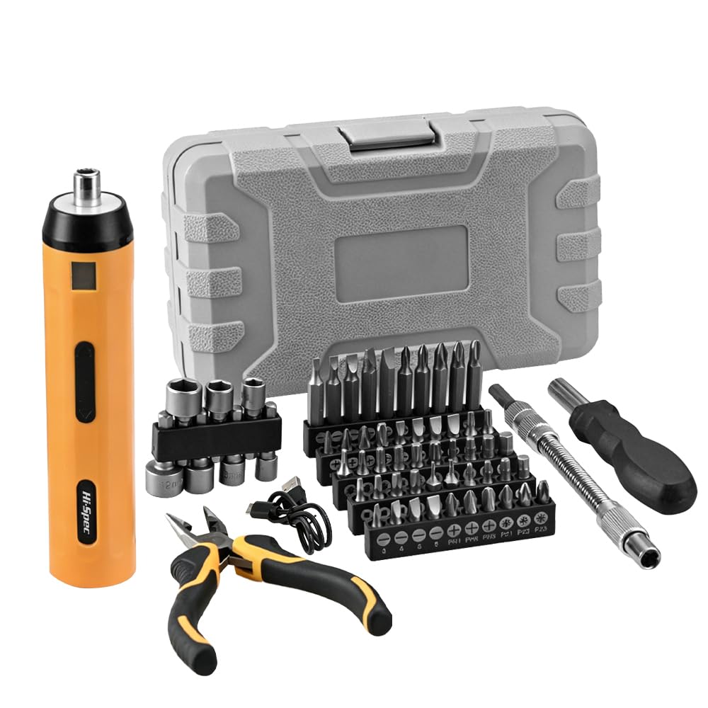 Electric Screwdriver Set, 4V Magnetic Impact Screwdriver Bits Kit Rechargeable Impact Screw Driver for Repair & Maintenance