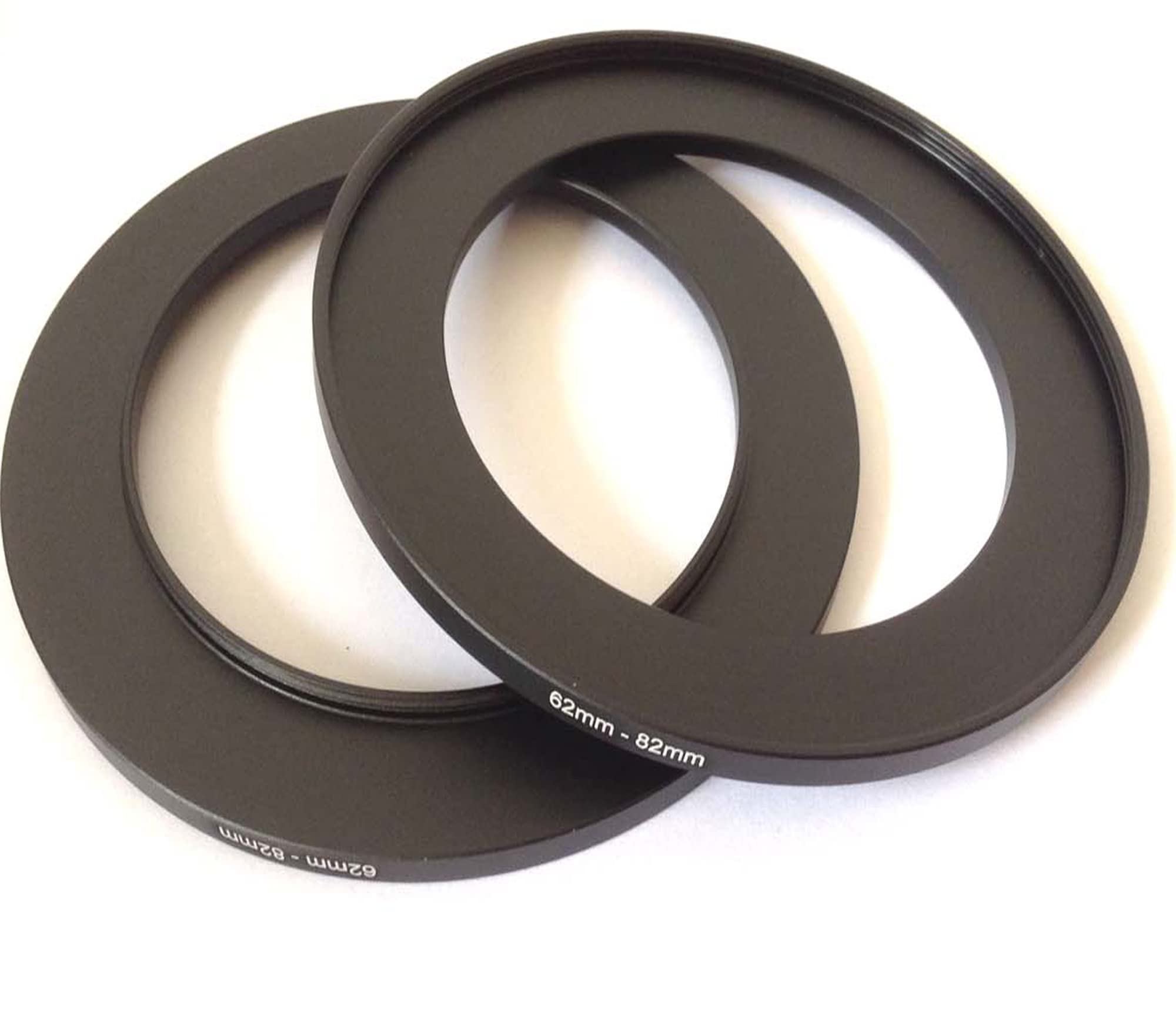 2x Video Camera Lens Connector Adapter Size 62-82mm Step Up Rings 62mm To 82mm Filter Conversion Connect-ing Screws Focus Digital Photo Film Attachment Fix-Ing Photograph Parts Accessories - Image 2