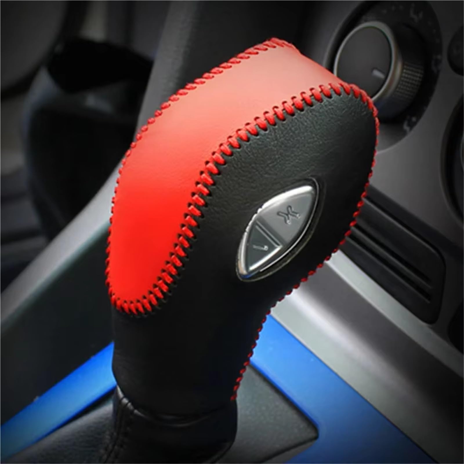 Lnhygtfr Multi-Colored Compatible With For Escape For Kuga For Mondeo For Ecosport For Edge For Focus For Escort Car Gear Shift Knob Gearbox Shift Knob Cover Car Decoration(,Rhd)