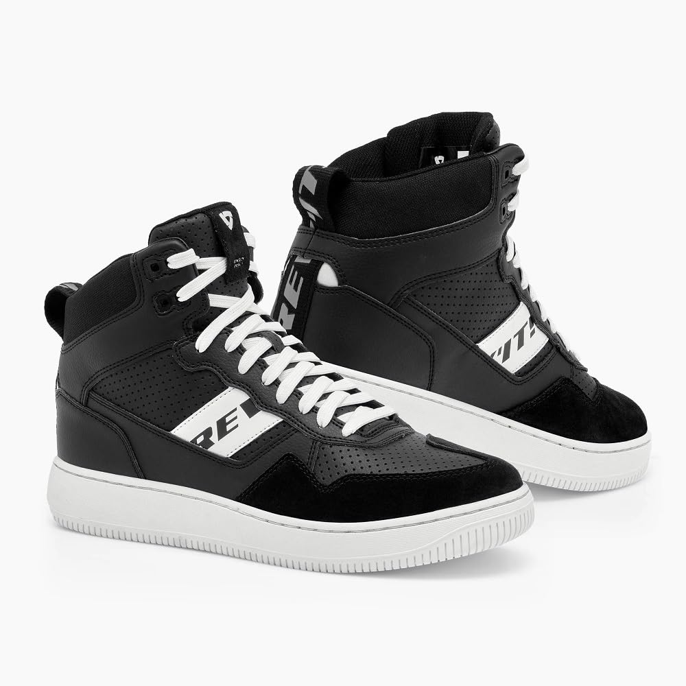 Revit Pacer Scarpe da moto, nero/bianco, 43
