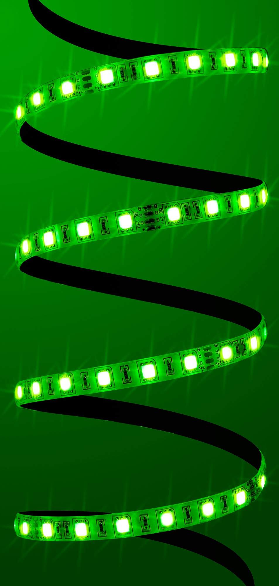 14 metros profesional RGB Tira LED (60 LED/M, IP65, 24 V), con controlador, mando a distancia y 240 W Instalación Fuente