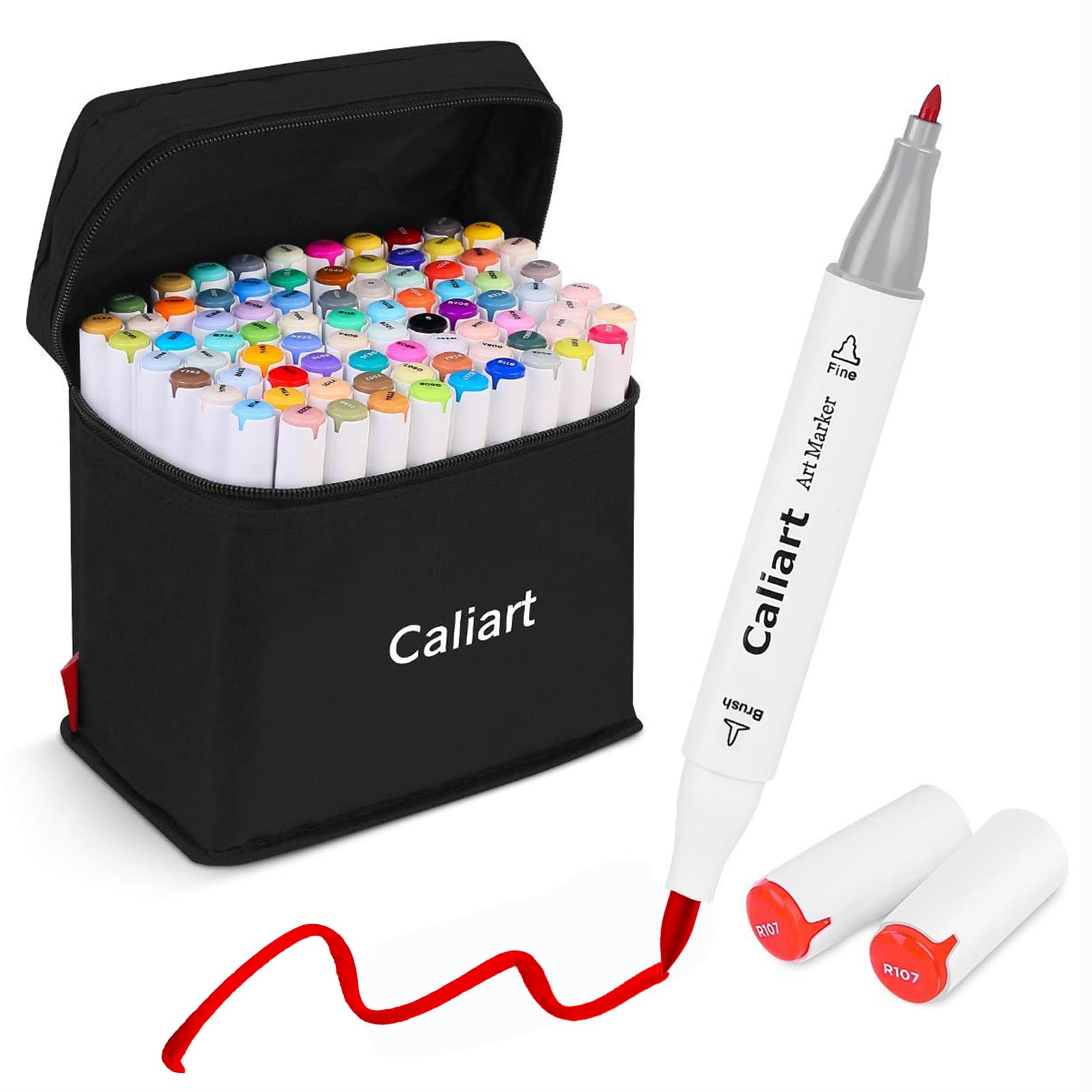 Caliart 81 Colors Brush & Fine Markers