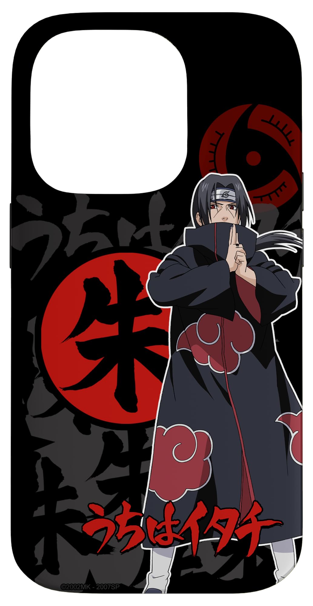 Naruto Shippuden Itachi and Icons Case for iPhone 14 Pro