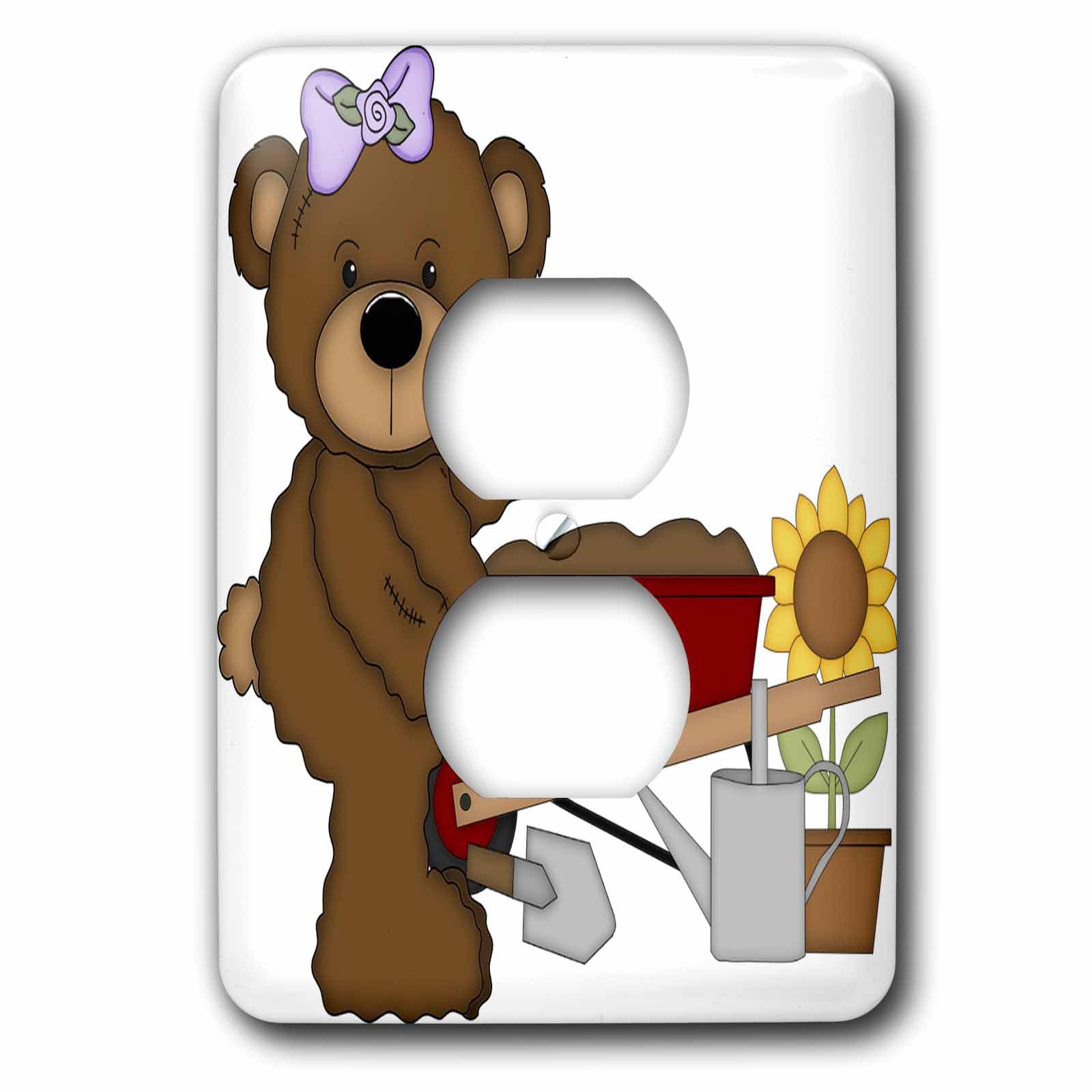 Placa de enchufe infantil de osita decorativa: llena de alegría el cuarto de tus hijos