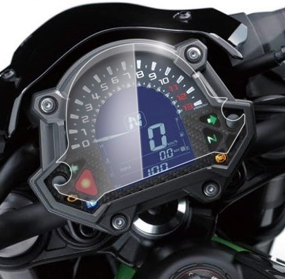Amazon Kawasaki Z400 ダッシュボード計測器スピードメータークラスタースクラッチ保護フィルムスクリーンプロテクター メーターパネル 車 バイク