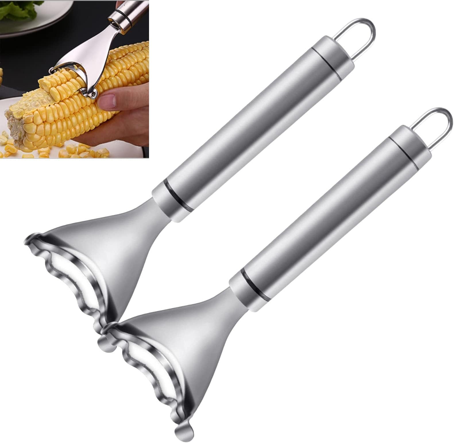Pampered Chef Corn Kernel Cutter Corn Peeler Thresher
