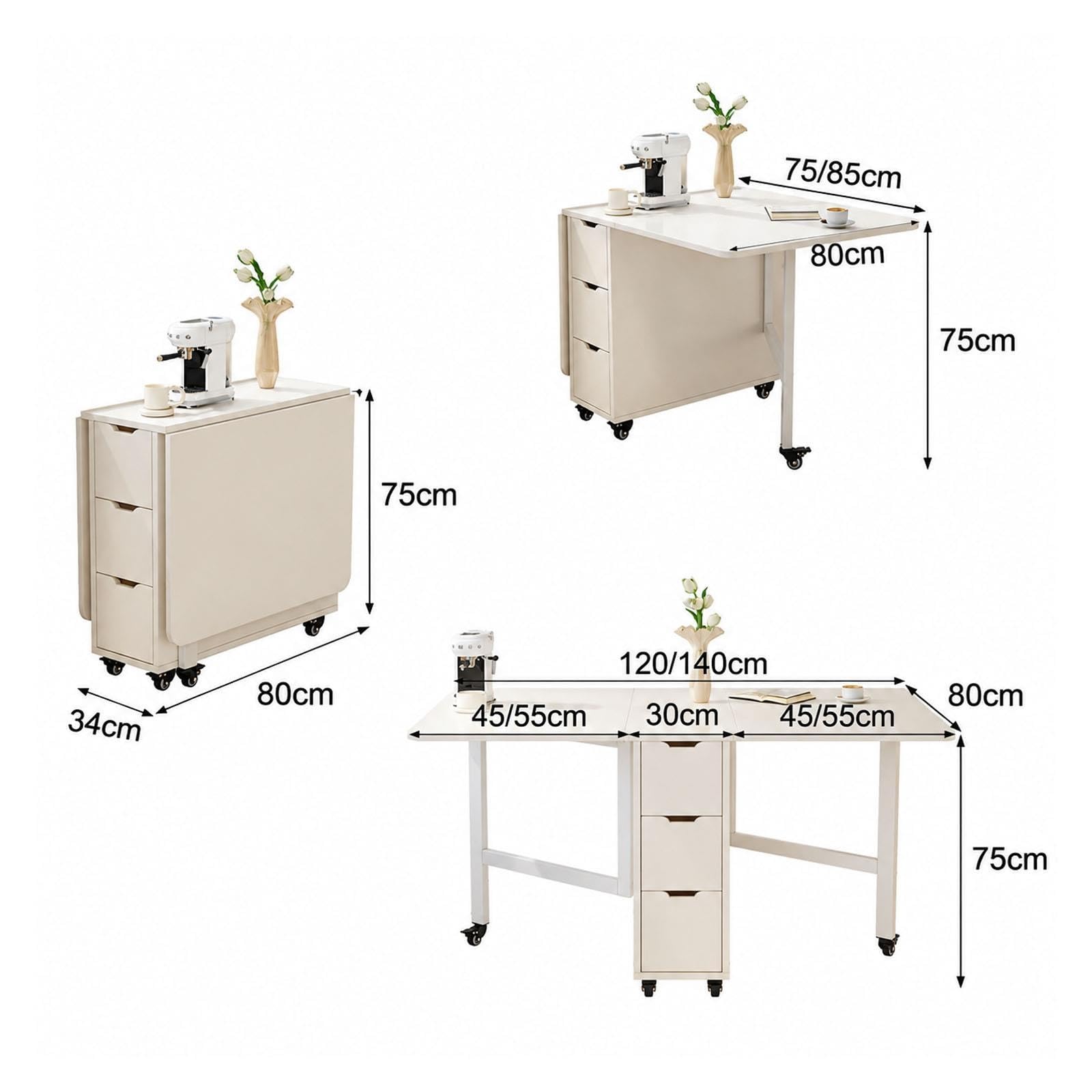 Tables pliantes avec rangement - Bureau d'ordinateur portable pliable