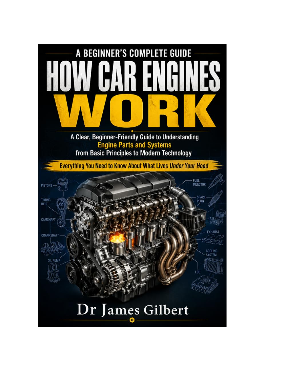 A BEGINNER'S COMPLETE GUIDE HOW CAR ENGINES WORK: A Clear, Beginner-Friendly Guide to Understanding Engine Parts and Systems from Basic Principles to Modern Technology