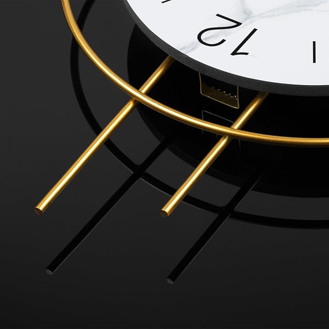 Reloj de Pared Grande Dorado 13x28 pulgadas Analógico Silencioso miniatura 6