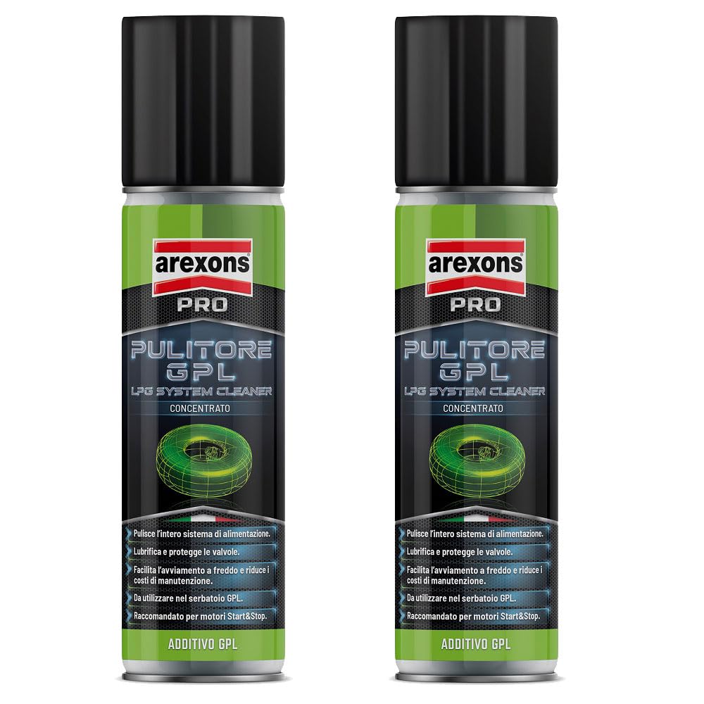 Pulitore Sistema Alimentazione GPL - Nuova Formula Completa con lubrificazione iniettori e valvole [Classe di efficienza energetica A+++] KIT PROMOZIONE 2 PEZZI