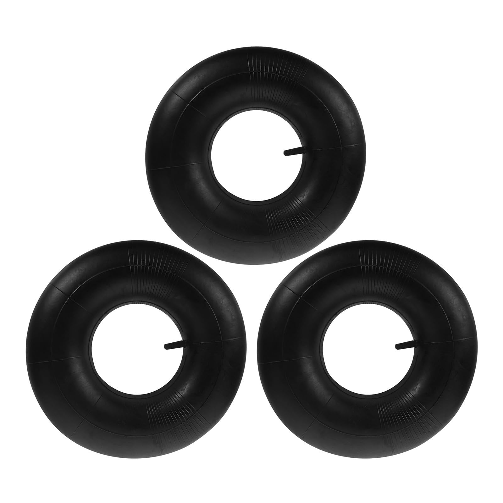 YARNOW 3 Stück 15x600 6 Gummi Reifen und Schläuche für Rasenmäher und Schubkarre Schwarz Stoßdämpfend und Hohe Elastizität Ersatzteile für Garten und Landwirtschaft