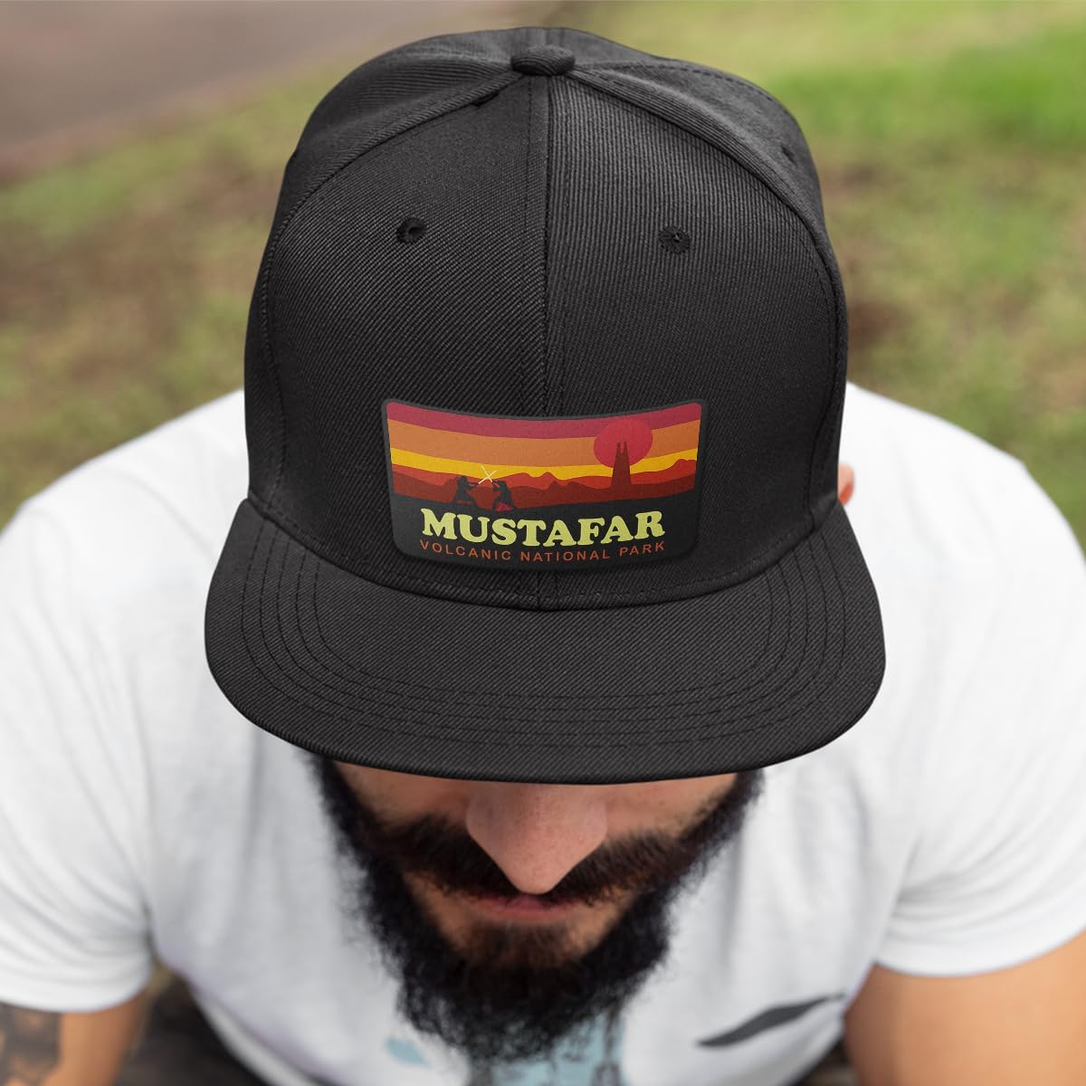 Mustafar National Park Back Mesh Hat Patch Snapback Hats Vintage Retro Volcanic Park Nerdy Humor - Breathable Baseball Cap