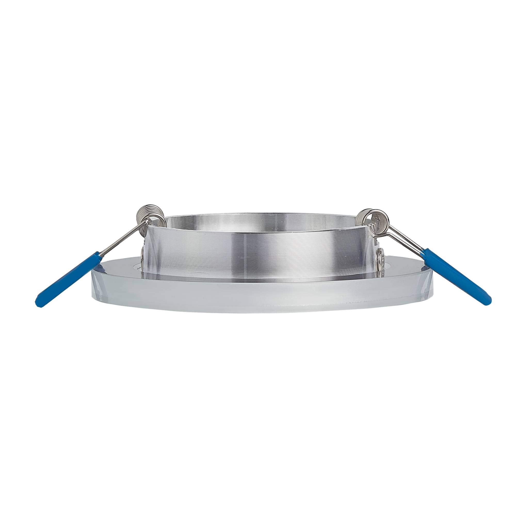 10x LED Einbaustrahler Set Glas rund - transparent 5 Watt warmweiß 230V - Einbau-Spot dimmbar schwenkbar flach als Deckenleuchte Decken-Strahler - Einbauleuchte 75-80mm Bohrloch