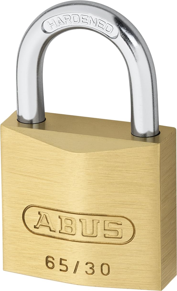ABUS Vorhängeschloss Messing 65/30 - 4er Set, gleichschließend