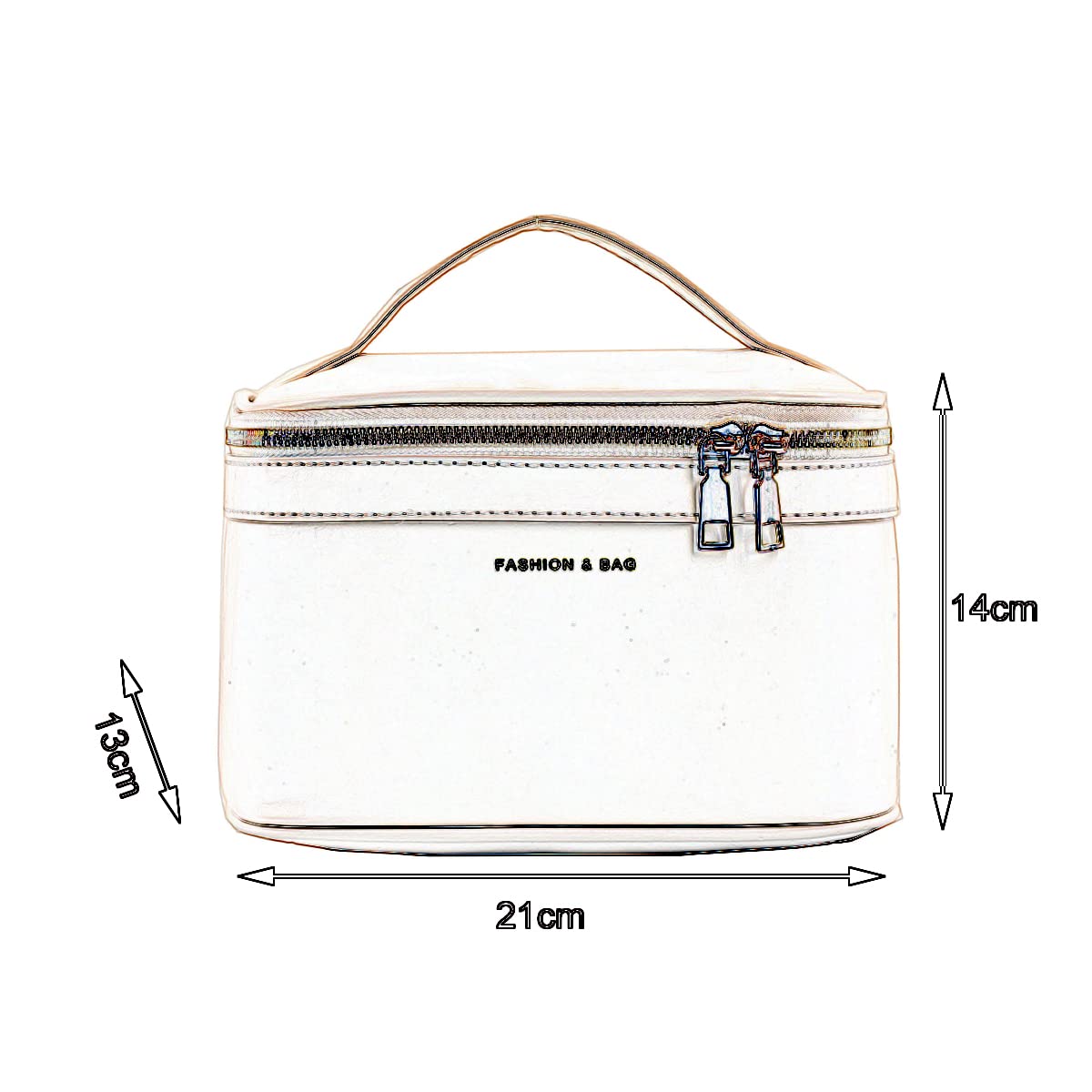 Neceser De Maquillaje para Mujer Estuche De Cosméticos Portátil Neceser Multifunción Neceser Lavable Kit De Viaje Organizador para Amantes del Maquillaje Y Viajeros,Marrón