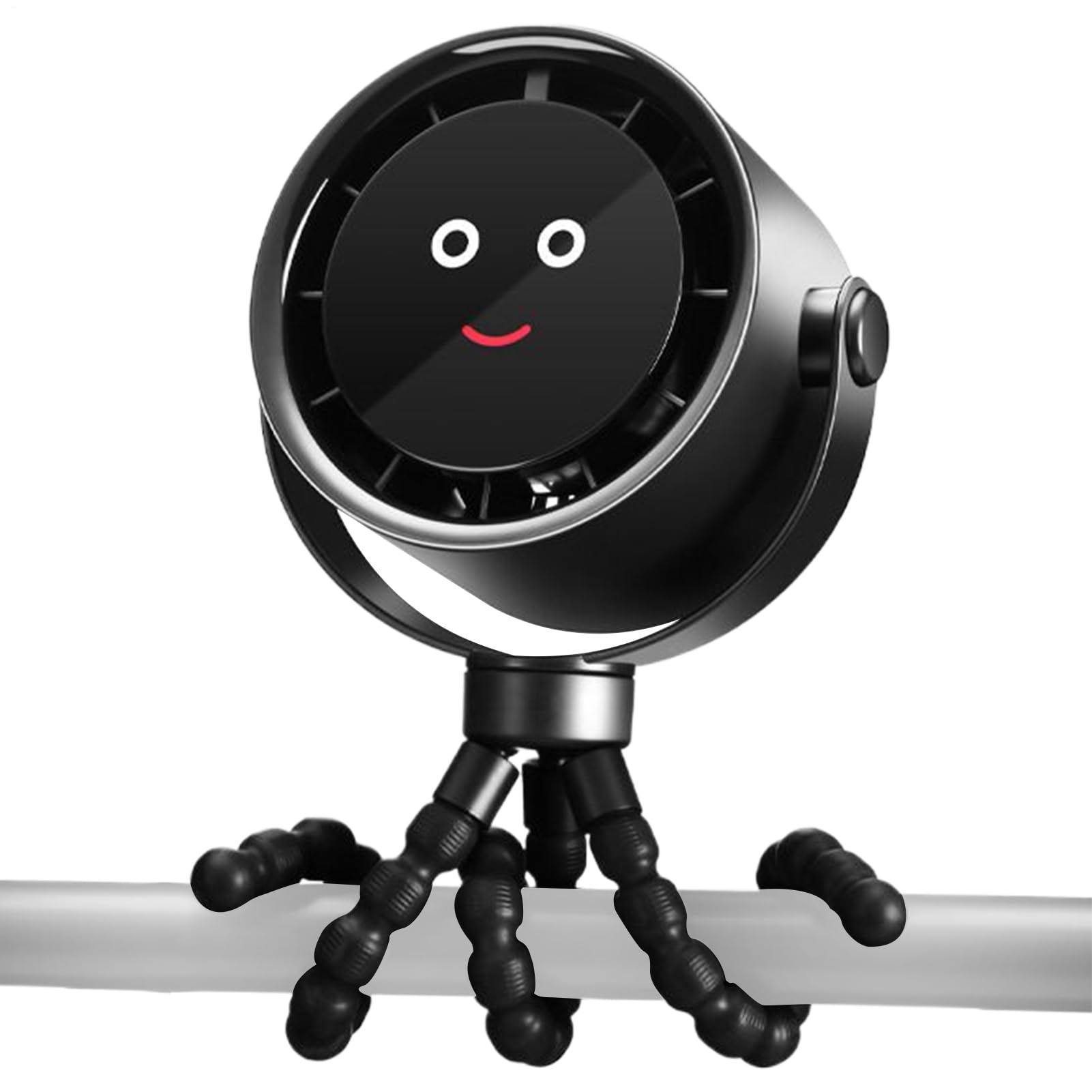 Ventilatore Da Passeggino Ricaricabile Ventilatore Portatile Raffreddante | Accessorio Essenziale per Bambini 5 Velocità Ricaricabile per Campeggio Bicicletta Esterno Lettino Spiaggia