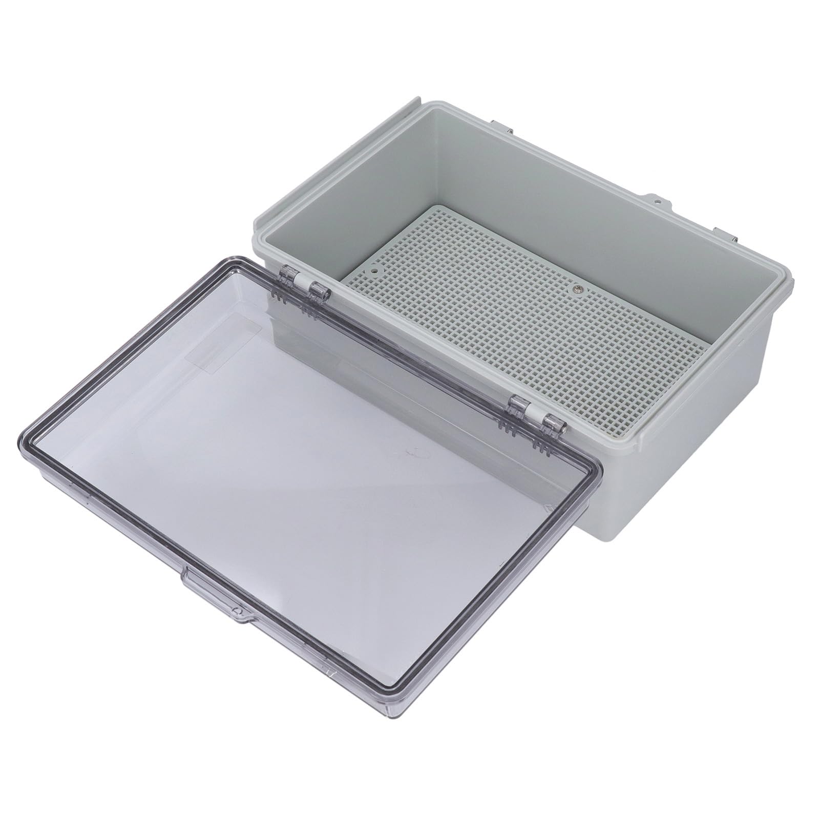 Jeffergarden Zewnętrzna Skrzynka Elektryczna, Wodoodporna Skrzynka Przyłączeniowa ABS IP67 z przezroczystą pokrywą do Elektroniki, 200 X 300 Mm do Inteligentnych Domów i Sprzętu Morskiego