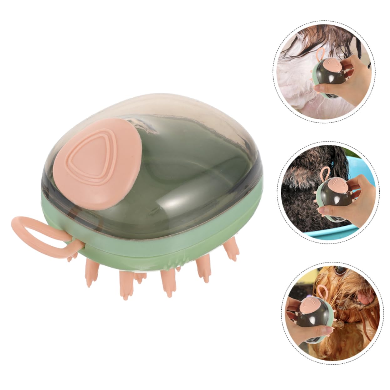 Toddmomy 5piezas Cepillo De Masaje Reutilizable Para Baño De Mascotas Cepillo Para Perros y Gatos Herramienta De Limpieza y Masaje Para Cuidado De Pelaje Diseño Ergonómico y Material