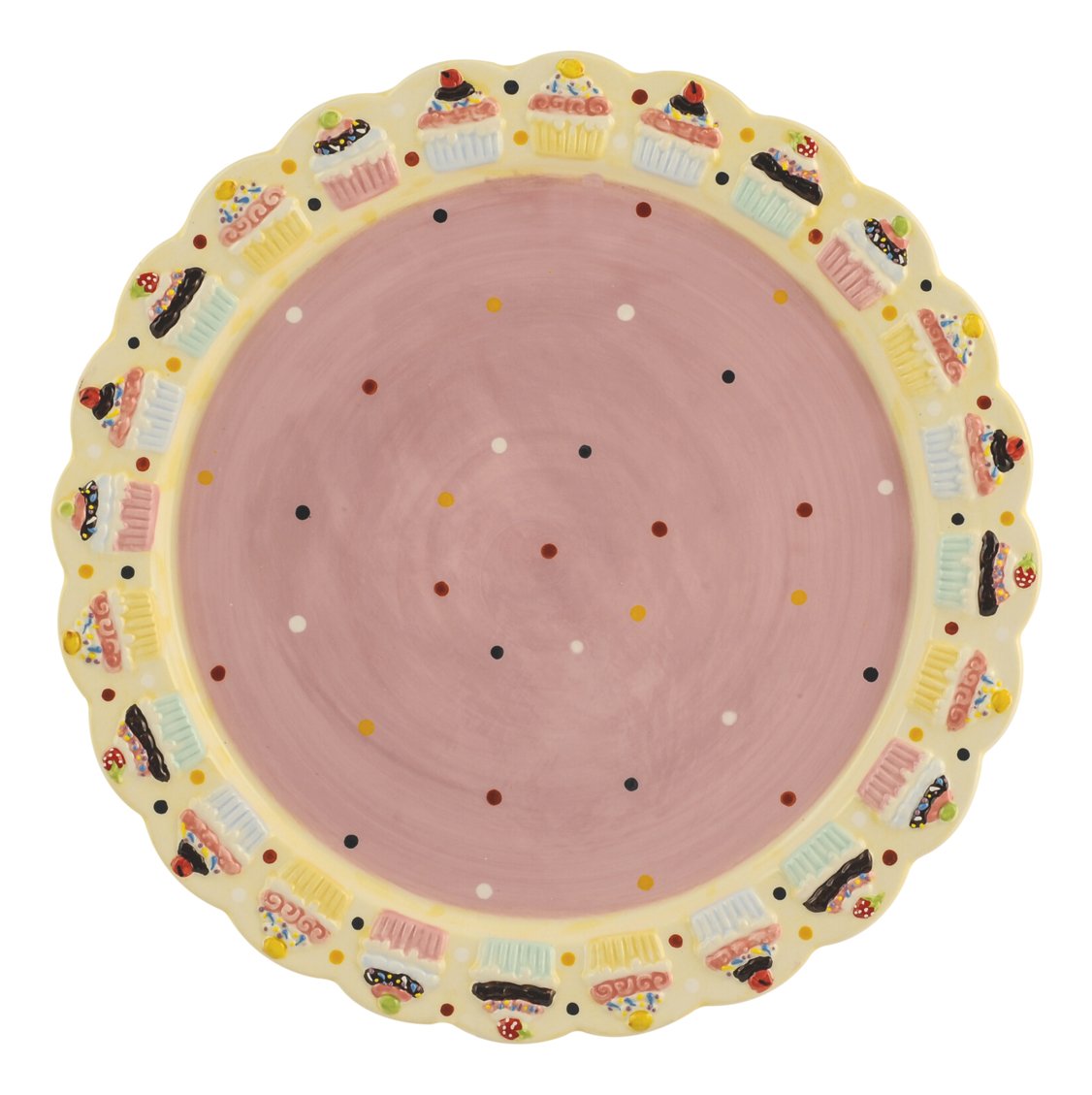 Plat à tarte en céramique 34.5 cm pour service de table élégant