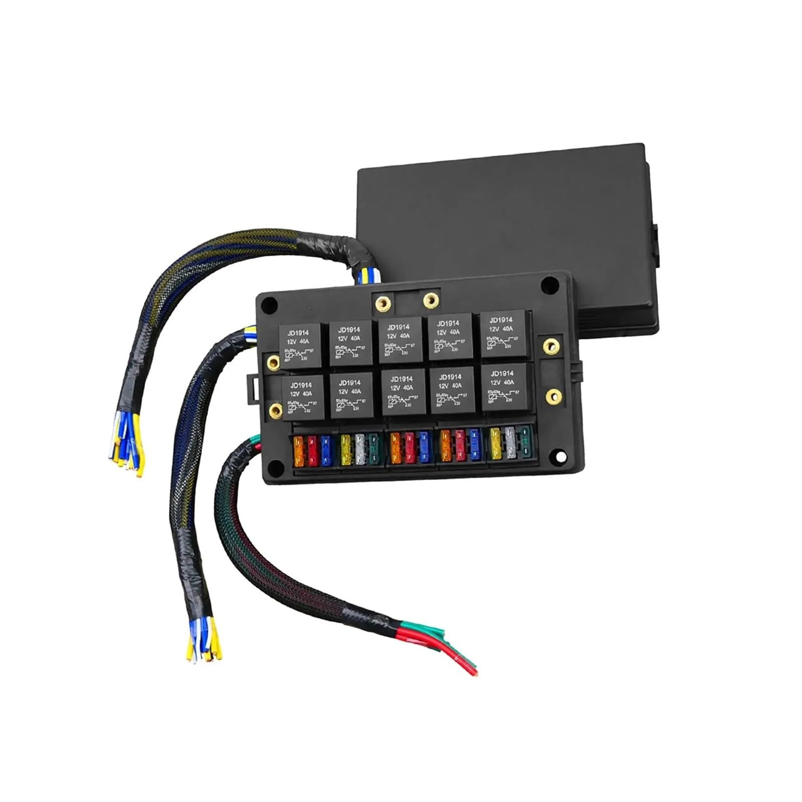 Bloc fusibles 12V 15 fentes relais porte-fusible auto moto