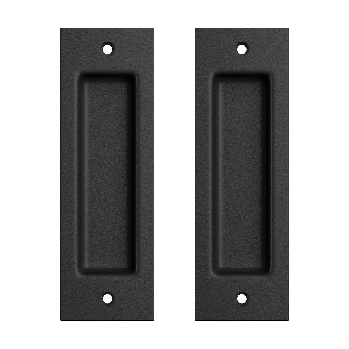 Buy SMARTSTANDARD 2 Pack Flush Pull 6 1/2" Matte Black Inset Handle