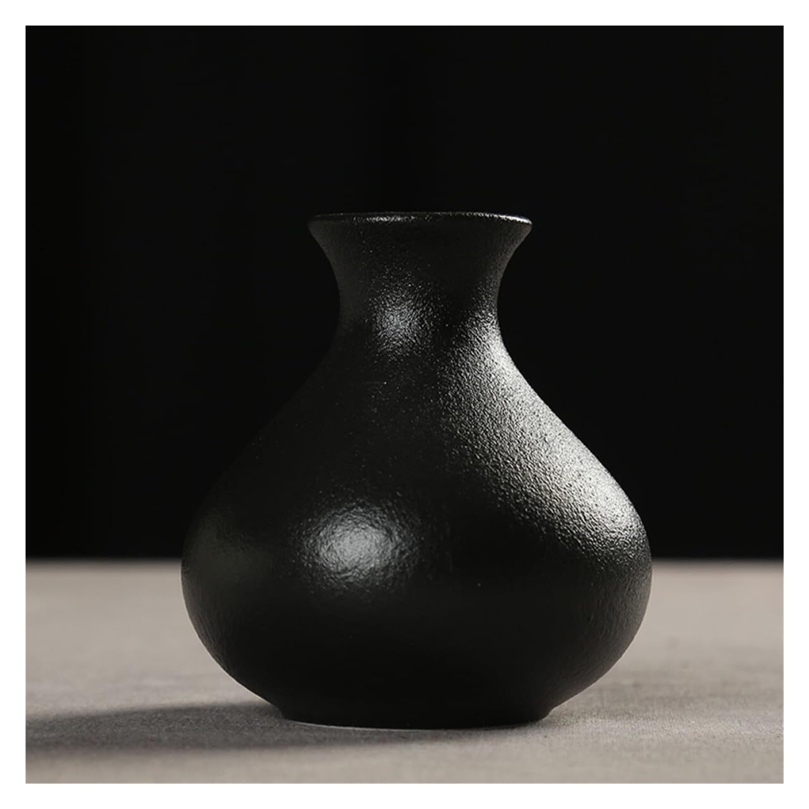 Nowoczesna dekoracja wiejskiego domu, 2-częściowy zestaw matowych czarnych wazonów ceramicznych, ręcznie wykonane, glazurowane, hydroponiczne pojemniki na kwiaty, prezenty dla par