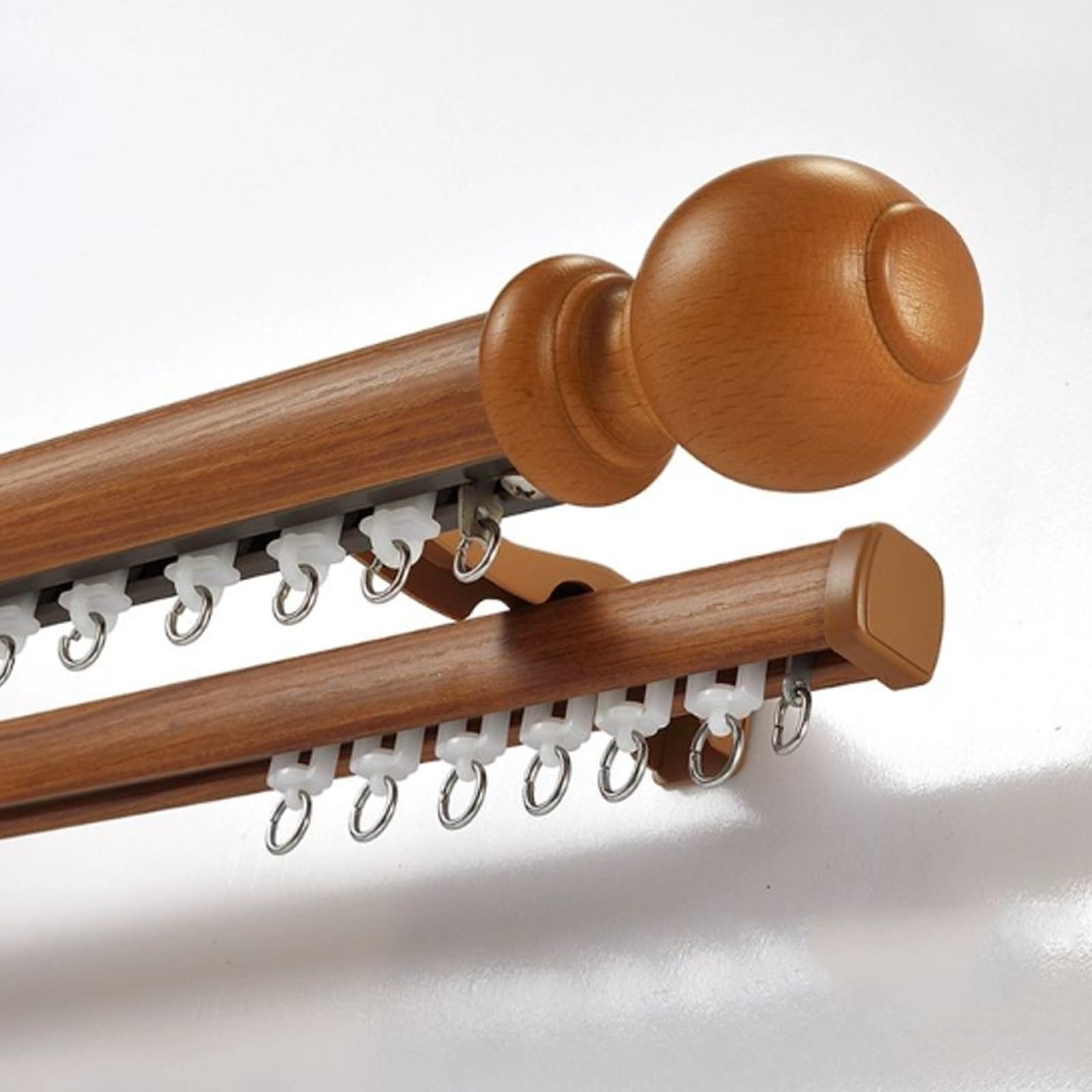 Rails de rideaux de plafond robustes 3,3m kit de fixation de rideau douche et séparation chambre