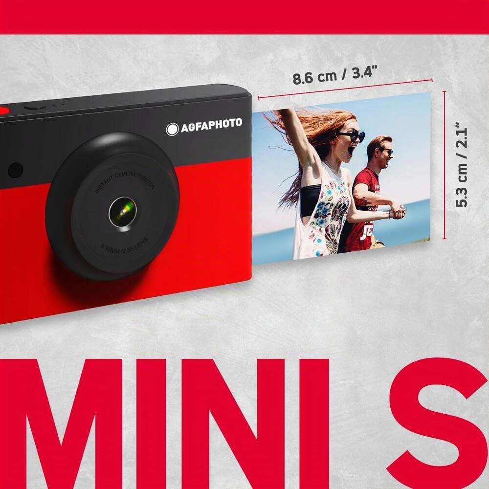 AgfaPhoto - Realipix - Appareil Photo Numérique Instantané avec Impression - Sublimation Thermique - Bluetooth)