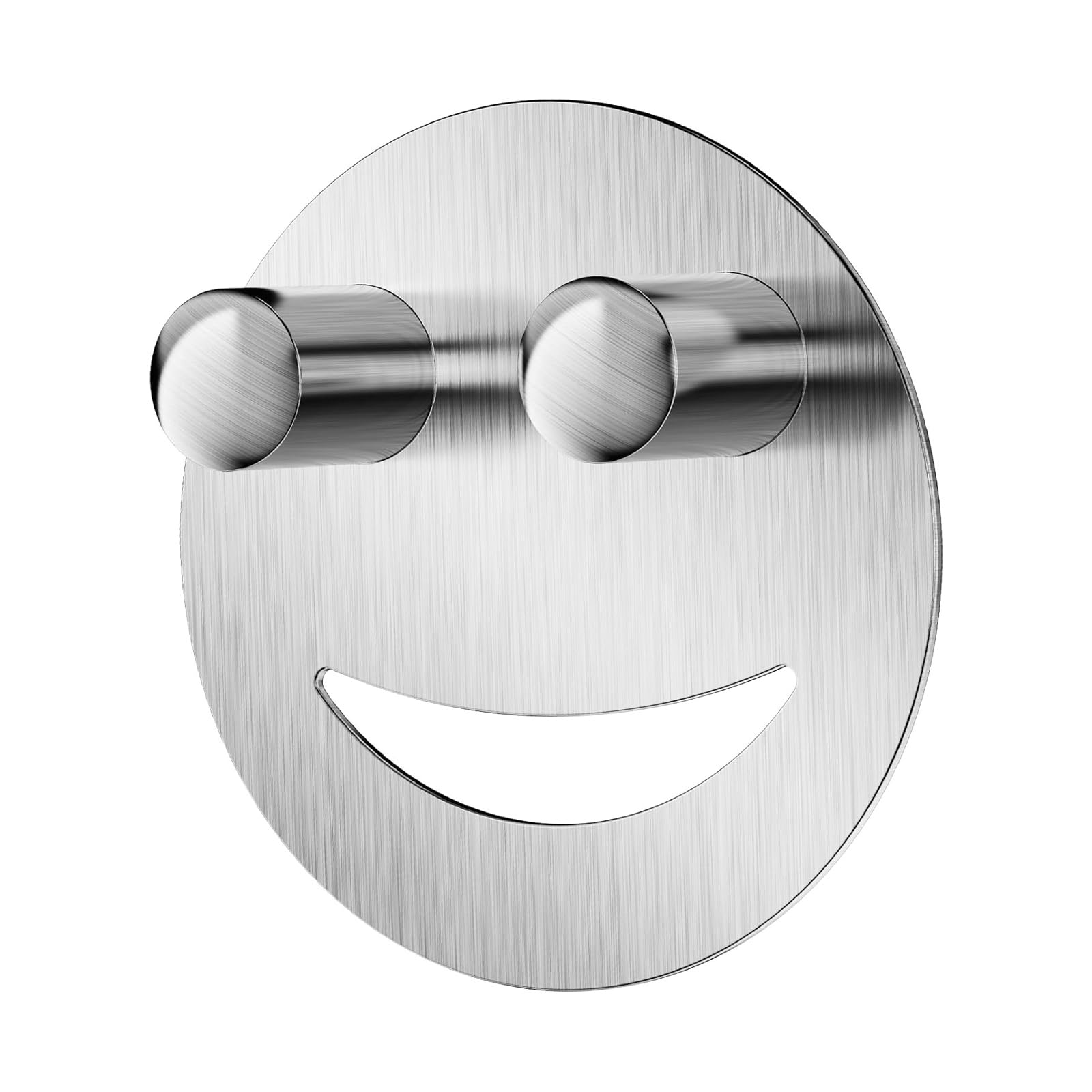 Jazuaiao Smiling Face Sponge Holder Hook Stainless Steel Rustproof Bathroom Organiser Easy Installation Sink Storage Smiling Face Sponge Holder